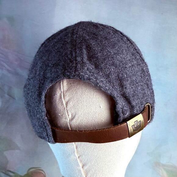 Goorin Bros Grey Wool Blend Tailored Strap Back Baseball Cap Hat - Picture 3 of 6